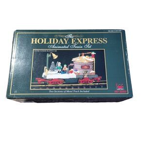 Bright The Holiday Express Animated Train Set 380-2 Water Tanker Skating Car New